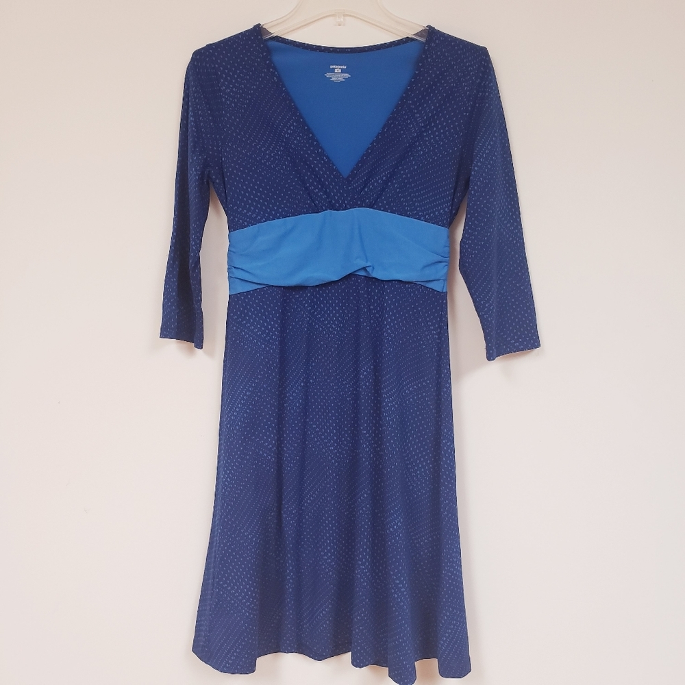 PATAGONIA 3/4 Sleeve Margot Dress Organic Cotton